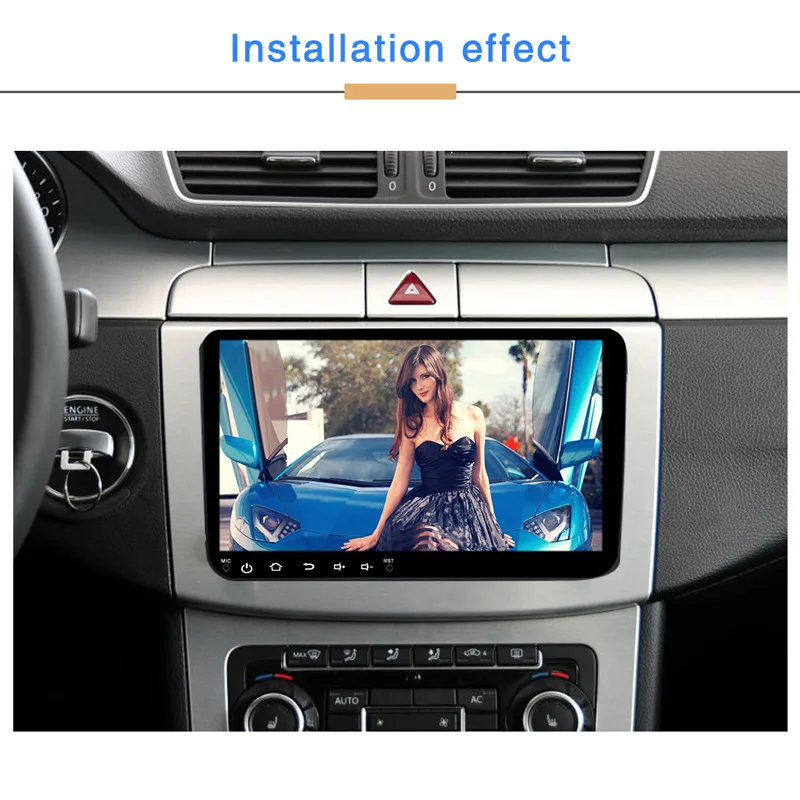 9 inch Android 2din Car Radio GPS Navigation For VW Volkswagen Skoda Golf 5 Golf 6 Polo Passat B5 B6 Jetta Seat Car Autoradio