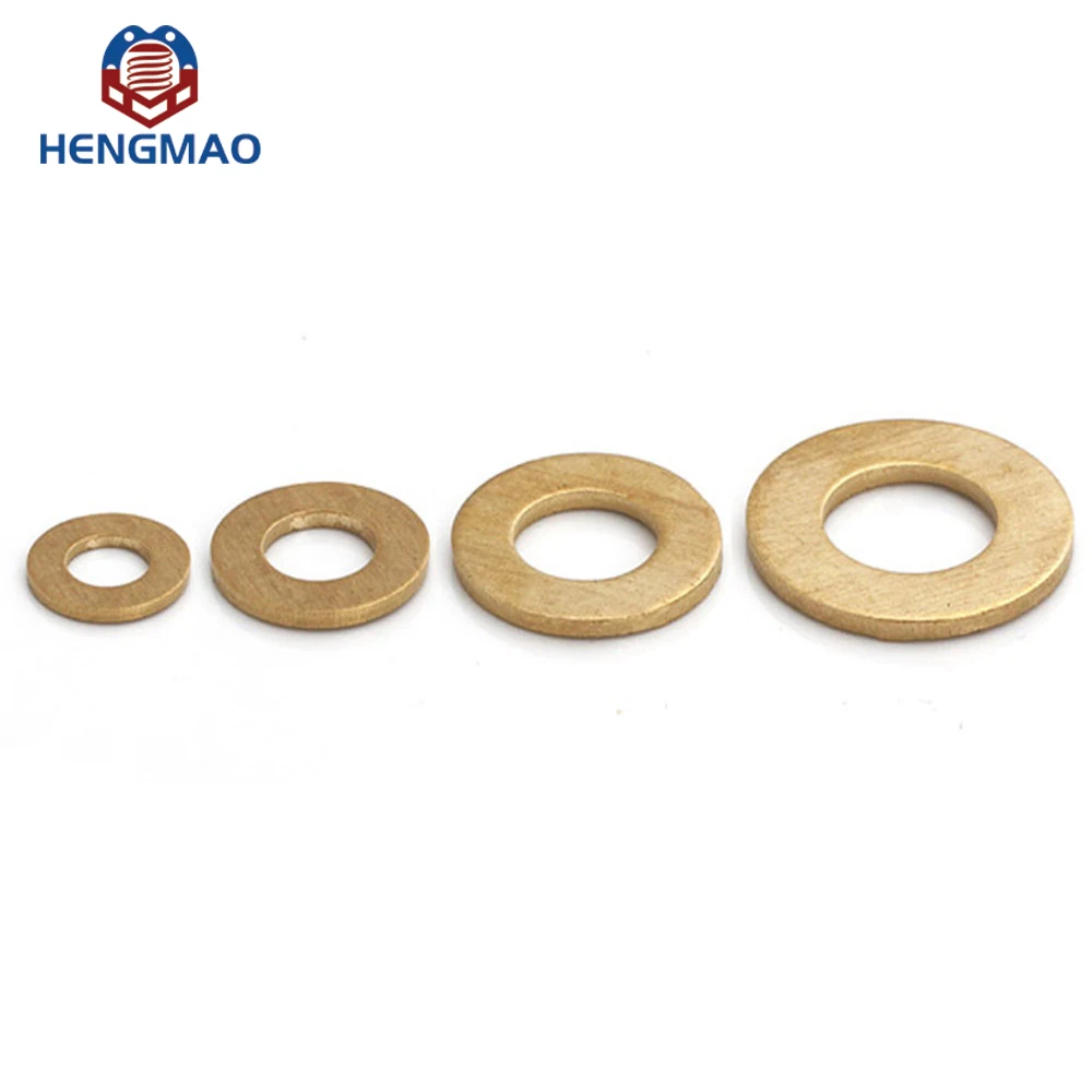 Customized Brass Copper Steel Aluminium Titanium Flat Washer