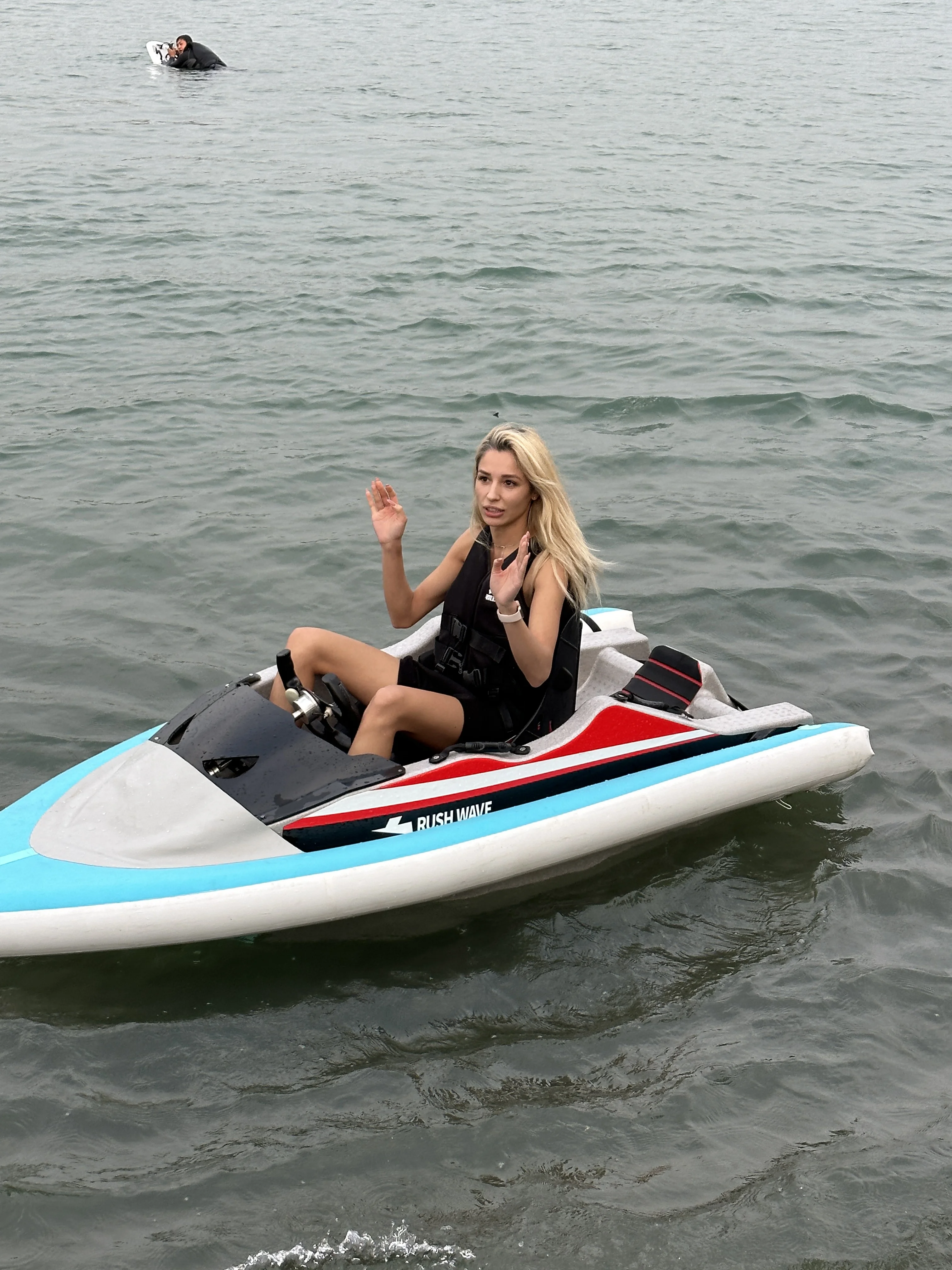 Customizable three-speed adjustable electric kart boat 72V fast water racing kit small mini jet boat two-person boat