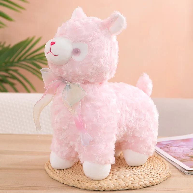 Cute New Unisex Alpaca Wool Toy Doll Creative Little Sheep with PP Cotton Filling Explosive God Animal Stuffed Toy