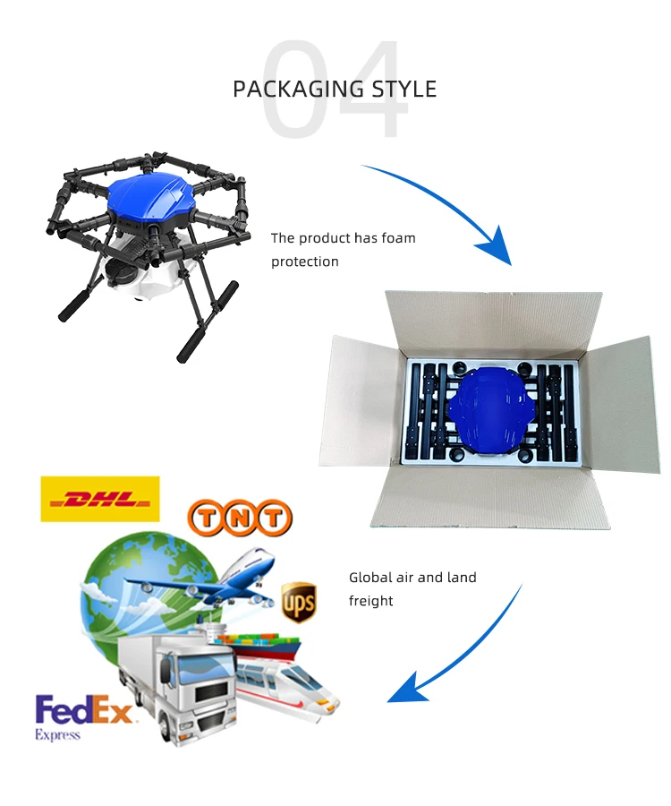 Latest Technology Products 2023 EFT E610P Pesticide Sprayer Aircraft For Farm Use Agriculture Sprayers Drone Frame