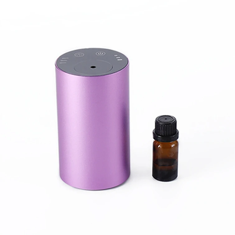 2021New arrivals Colorful Cordless Nebulizing Fragrance Diffuser Waterless Essential Oil Aroma Diffuser Car Humidifier  Diffuser