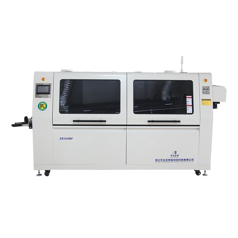 ZB300BF High Efficiency Smt Wave Soldering Equipment Small Spray Type Full Automatic Wave Soldering Machine For Pcb Production