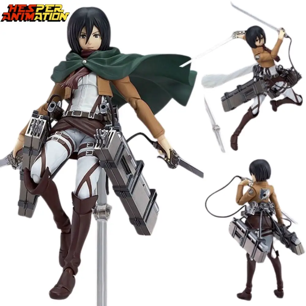 Атака на Титана Mikasa Kackerman коллекция аниме из ПВХ 15 см 5 91 дюймов атака экшн-фигурка