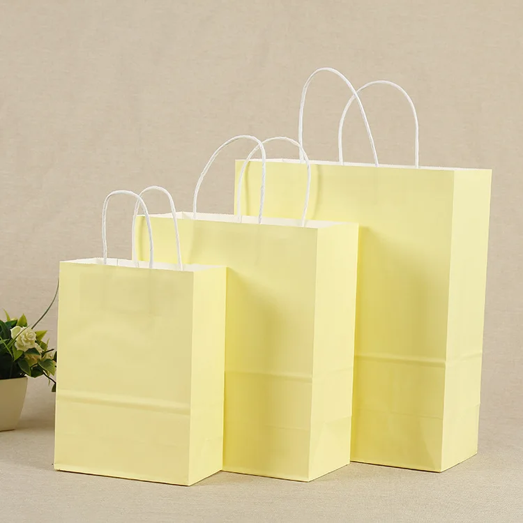 Cheapest recycled eco-friendly green Shopping Paper Hand Bag With Handles manufacturer china wholesale party bags paper