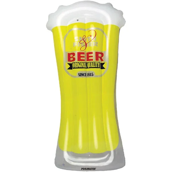 Custom Summer Inflatable toys Fun Beer Drink Bottle Inflatable Pool Float Advertising Model Air Mattress