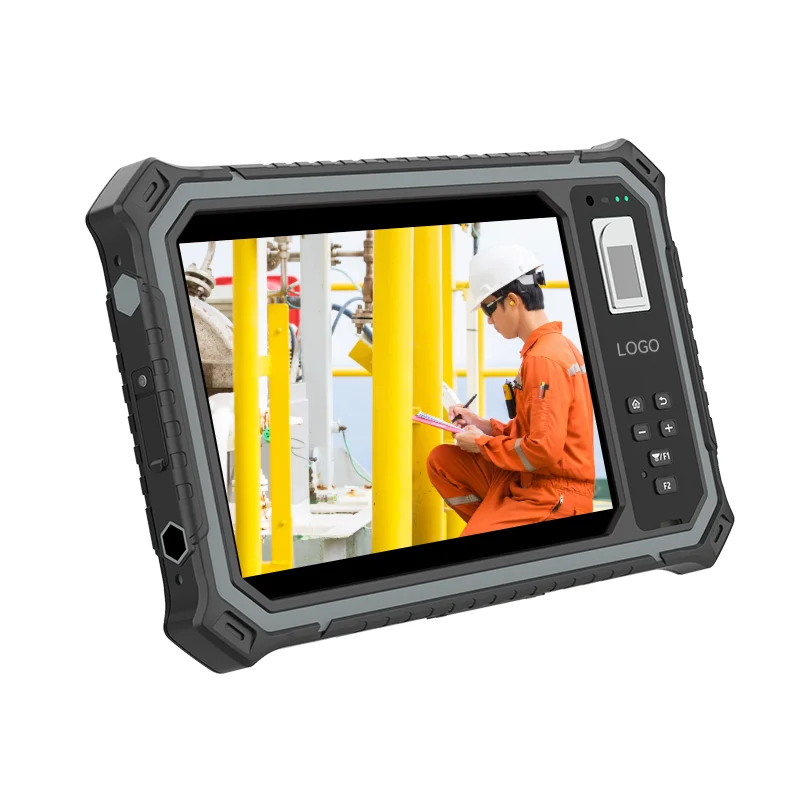 HUGEROCK T80L Dual Sim Card 2.0ghz 1000nit 18900mAh Splitter nfc Rfid Writer Portable Barcode Scanner rugged android Tablet PC