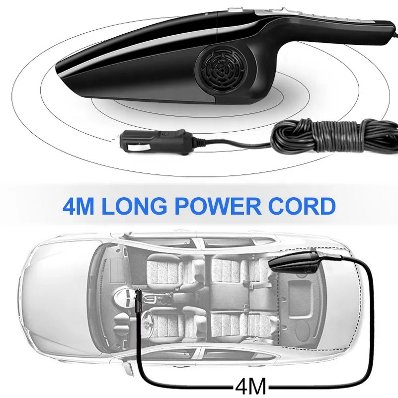 Portable Vacuum Cleaner for 12V Car Vacuum Cleaner Car Aspirateur Voiture Handheld Vacuum Cleaner For Car Auto