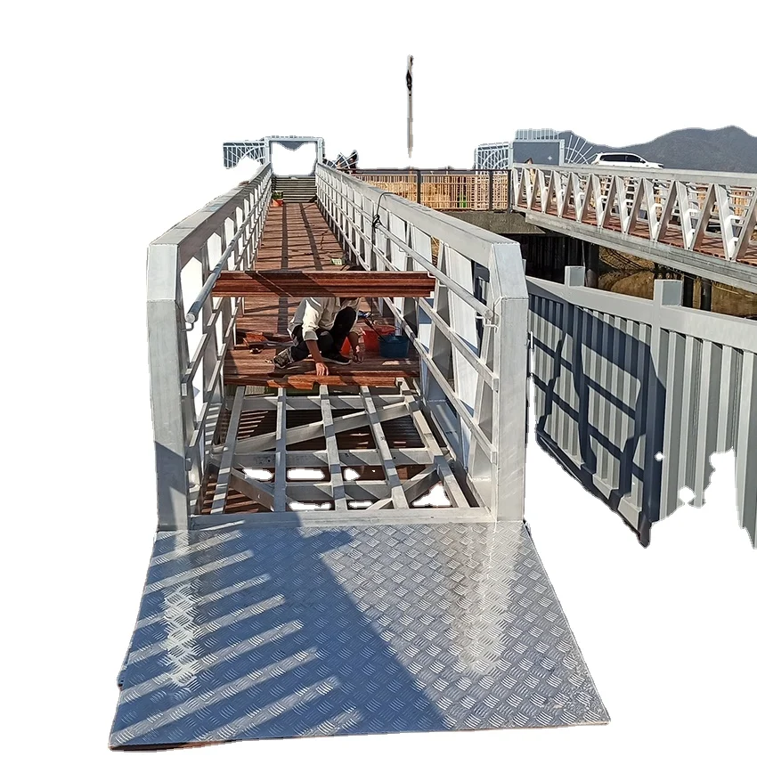 Marine ramp pontoon jetty floating pontoon dock aluminum bridge dock