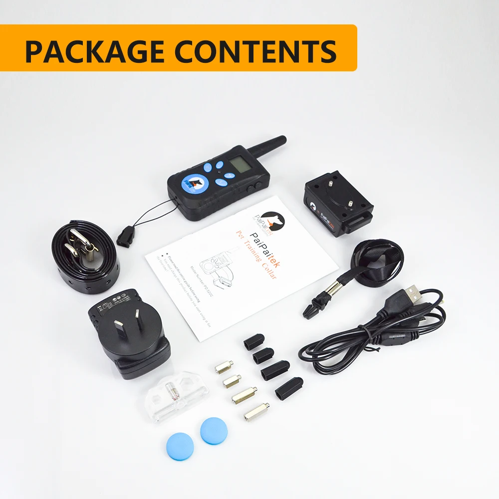 Amazon Top Seller Dog training collar 2-IN-1 Pet Beep Shock Vibration electric shocker dog collar rechargeable Waterproof