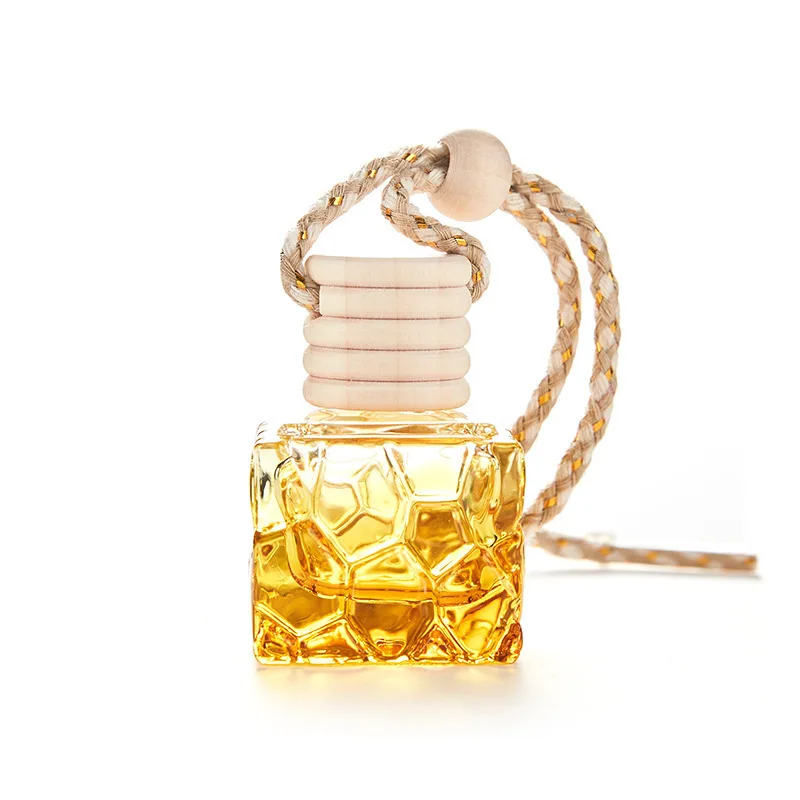 Glass car perfume pendant small empty bottle aromatherapy car hanging perfume bottle car supplies