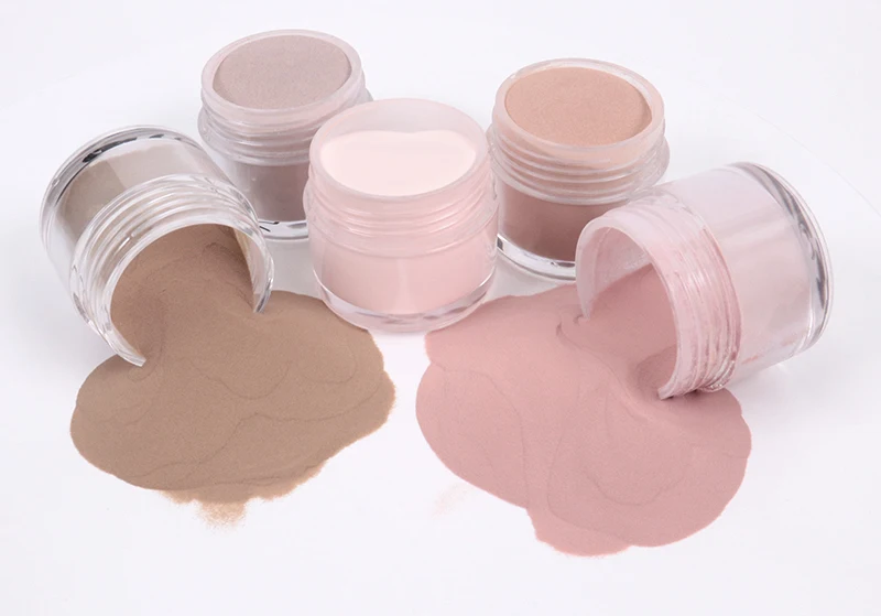 52 Colors Custom Professional Luminous Eye-Catching Polymer Powder Acrylic Powder for Acrylic Nail Extension Carving