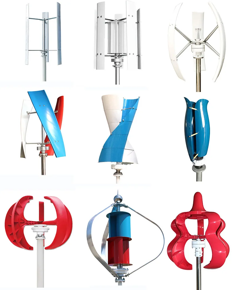 Wholesale wind turbine generator 500w 600w 800w 1000w 3000w vertical coreless wind mill for home use