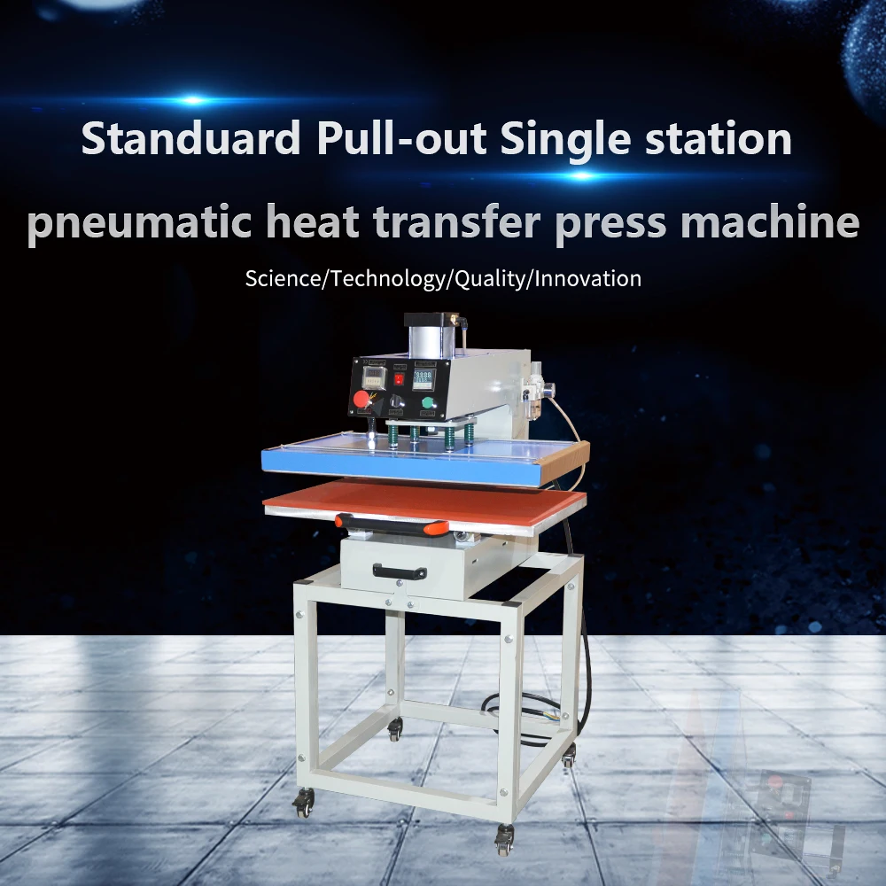 High Quality T Shirt Printing Sublimation Machine Semi Automatic Double Station Pneumatic Heat Press Machine
