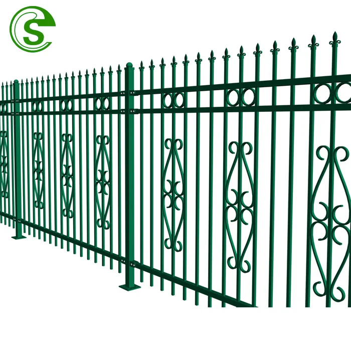 Markdown Sale Outdoor Zinc Steel Fence Customized Steel Bar Stem Weld Metal Garden Fence