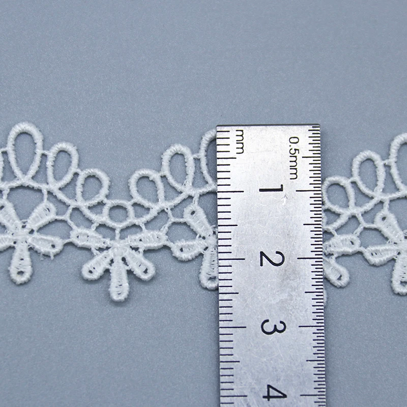custom designer .bridal lace trim 100% Polyester commonly use Water soluble lace for garment