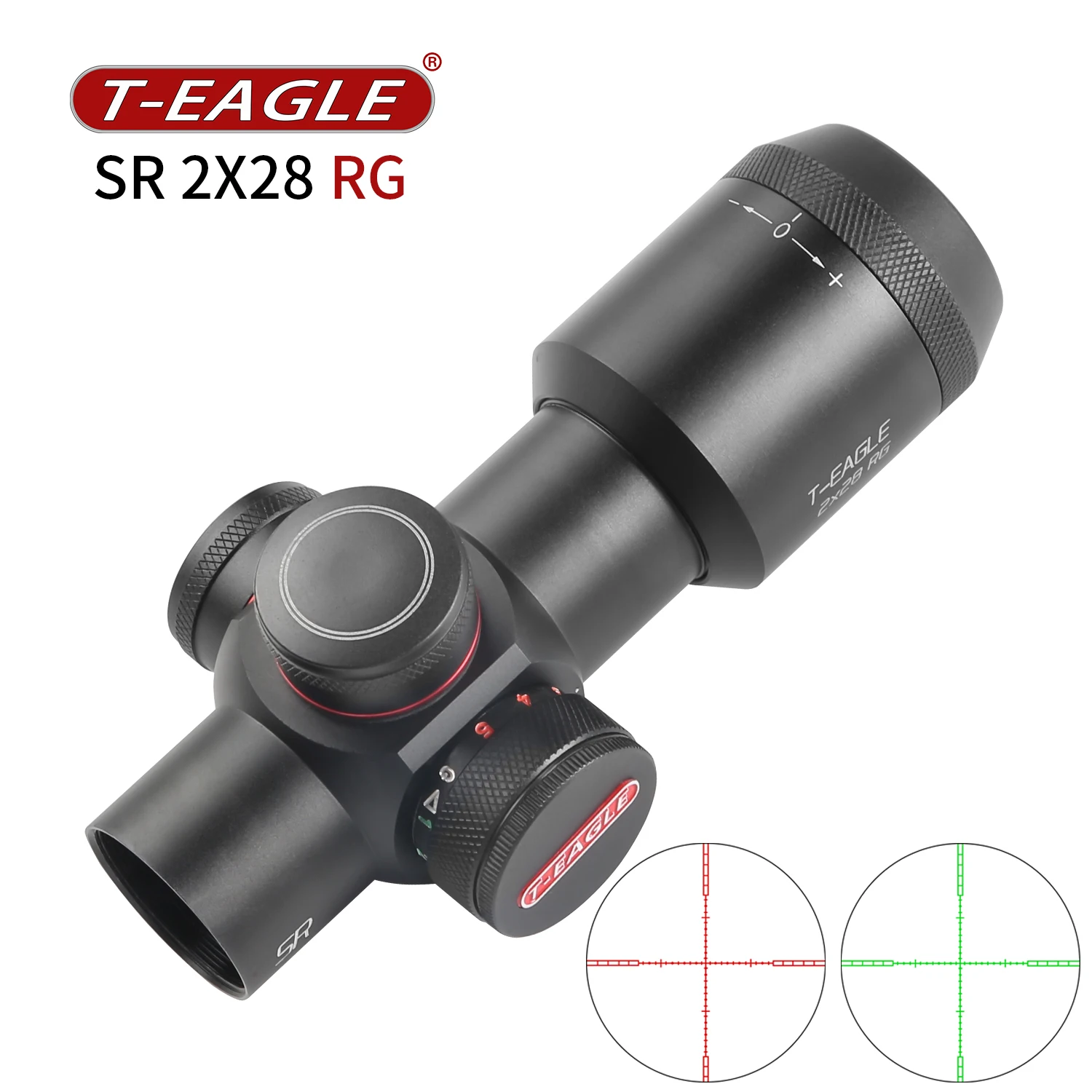T-eagle SR 2x28 RG оптический прицел с замком красной точкой для наружных игр ударопрочный