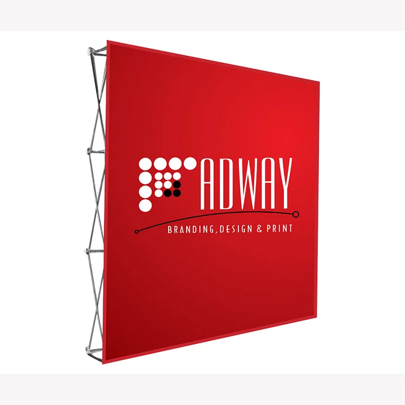 
Portable pop up banner display frame pop up tension fabric backdrop stand banner 