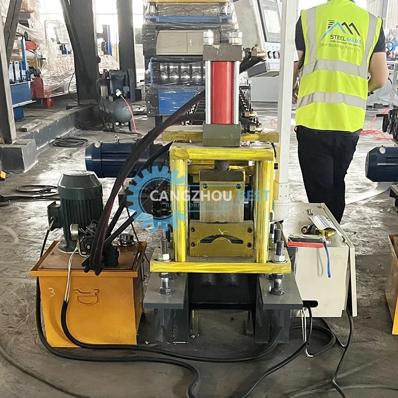 High Productivity Customized Design Best Price Steel Fence Cold Roll Forming Machine For Russia