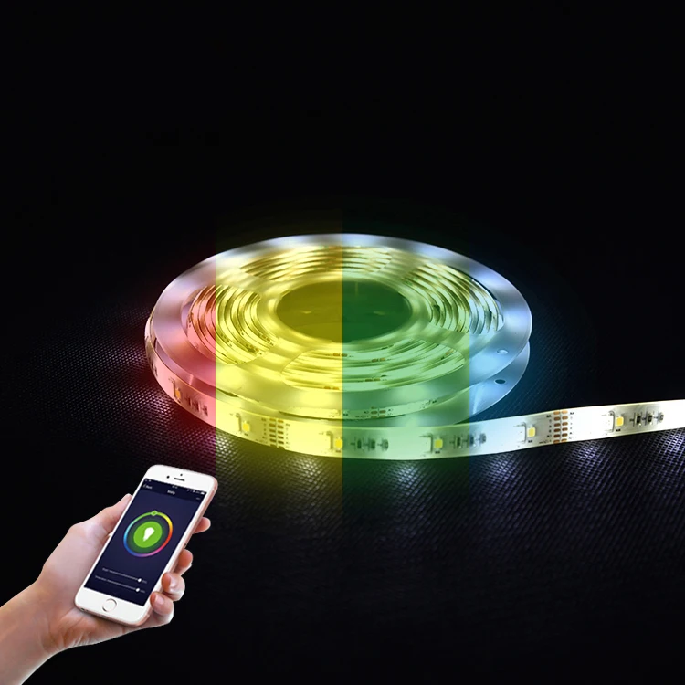 Hot Selling Waterproof RGB Smart Strip Light 5 Meter 150 Led Smd 5050 Smart Dc 12 V Flexible Smart Strip Led Light