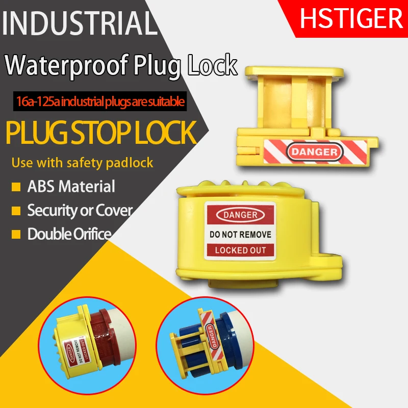 The Steck-stop protection lock for all CEE plugs prevents plug connection devices