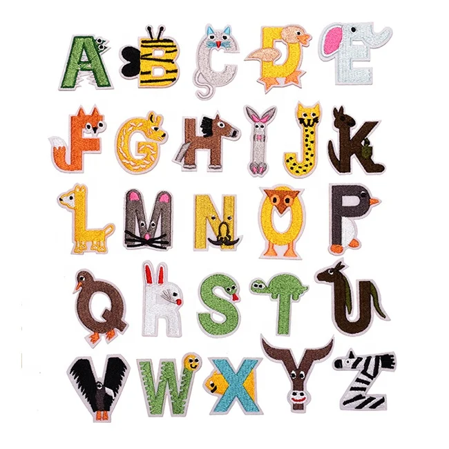 cheap wholesale baby children clothing hat bag shoes cute animal embroidered iron on letter patches
