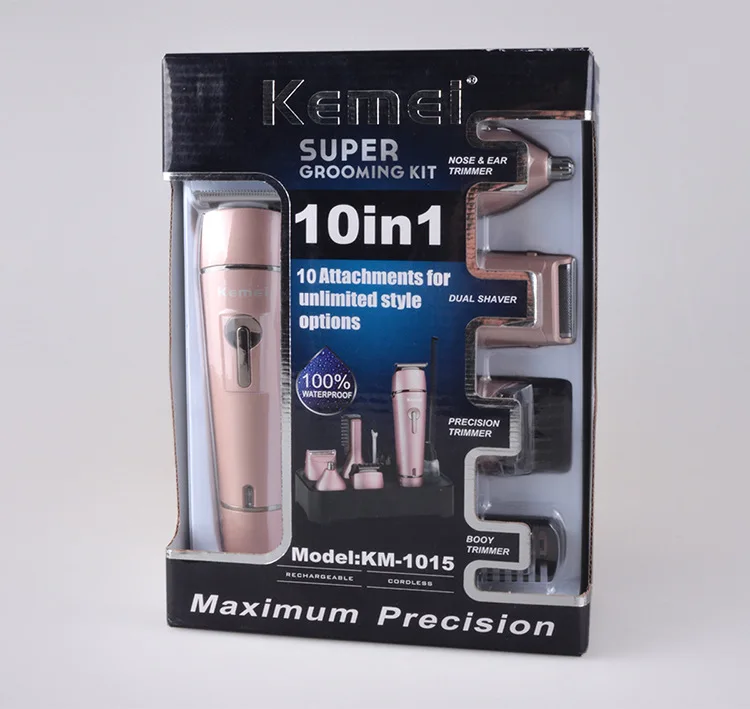 KM-1015 multi-function set electric hair clipper body wash oil head electric hair clipper