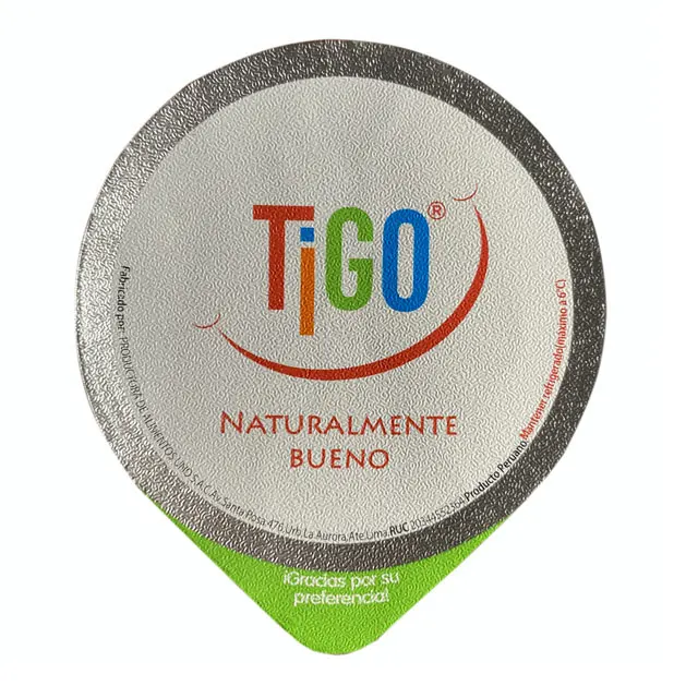 Universal lacquer aluminum foil lid heat sealing PS/PP ice cream cup