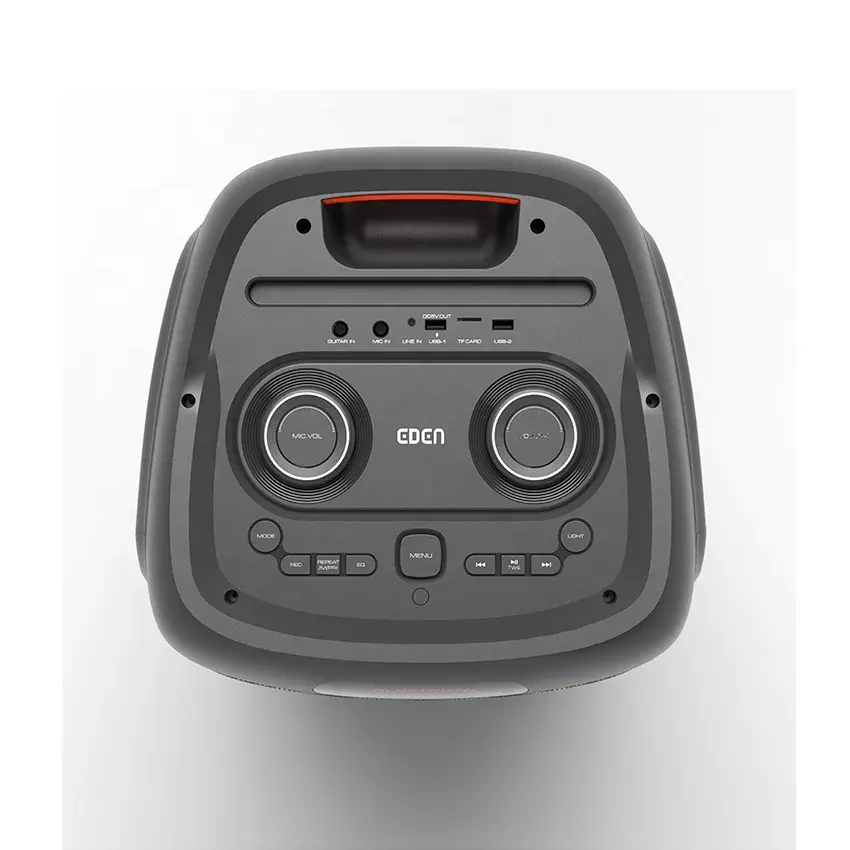 T Portable Wireless Bass Trolley Speakers RGB Double 10 Inch Big Multi Function Bluetooth Party Speaker With Remote Control