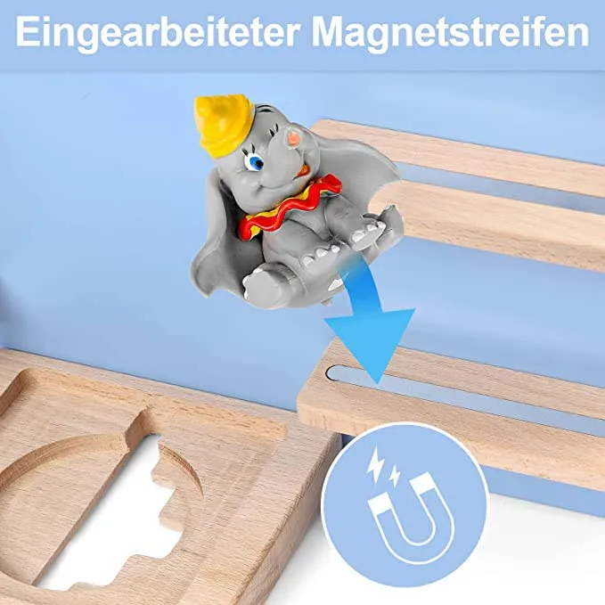 cloud shape wooden magnetic shelf for tonie box regal