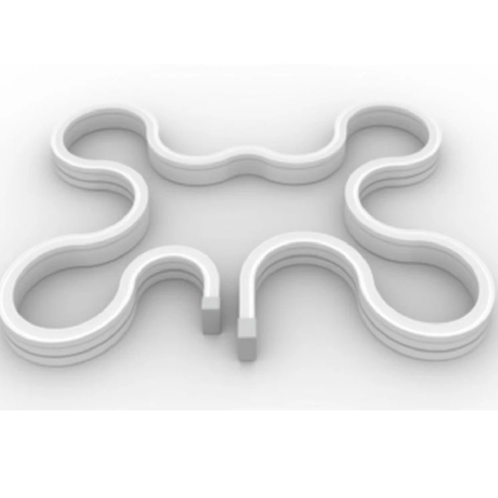 PF-T1018 10*18 мм Подгонянный прессованный профиль изоляции Гибкая светодиодная неоновая световая полоска силиконовая трубка силиконовой втулкой