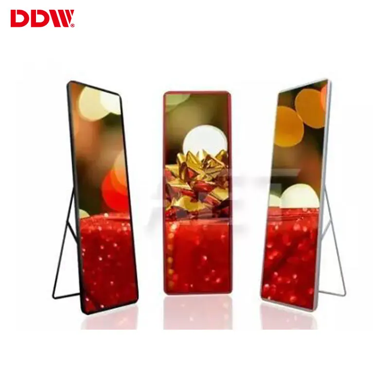 
Portable poster LED digital display standing screen p2.5 LED video wall poster floor LED screen for advertising shopping mall 