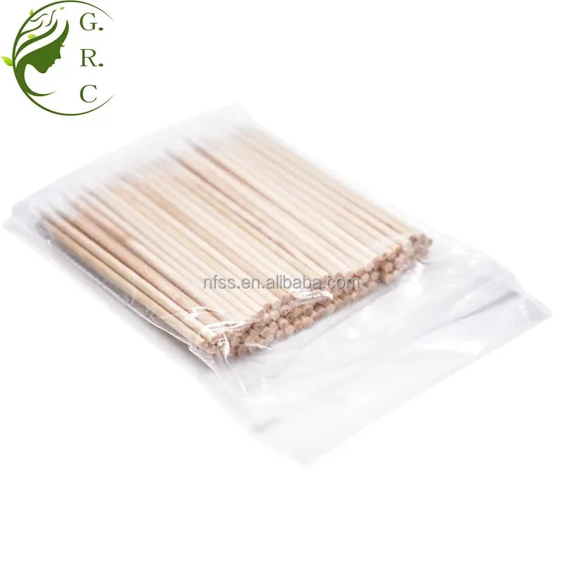 Disposable Premium Wooden Eyebrow Tattoo Microbrush Swabs Stick Ultra-Small Cotton Swab Lint Free Eyelash Extension Micro Brush