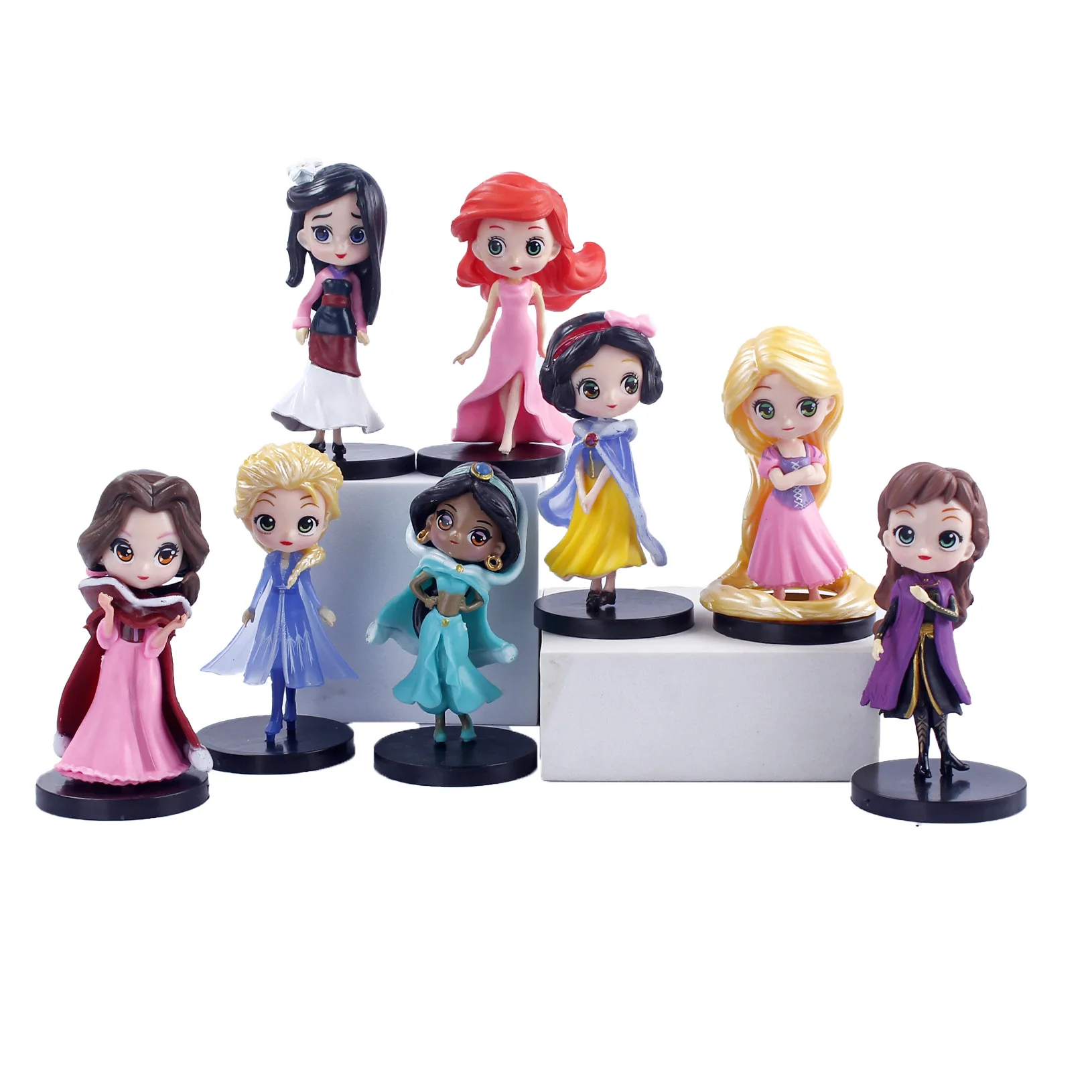 3D Printing PVC Toy Maker Plastic Action Figure Princess Figurine Cartoon Anime Princess Mini Figure Toys