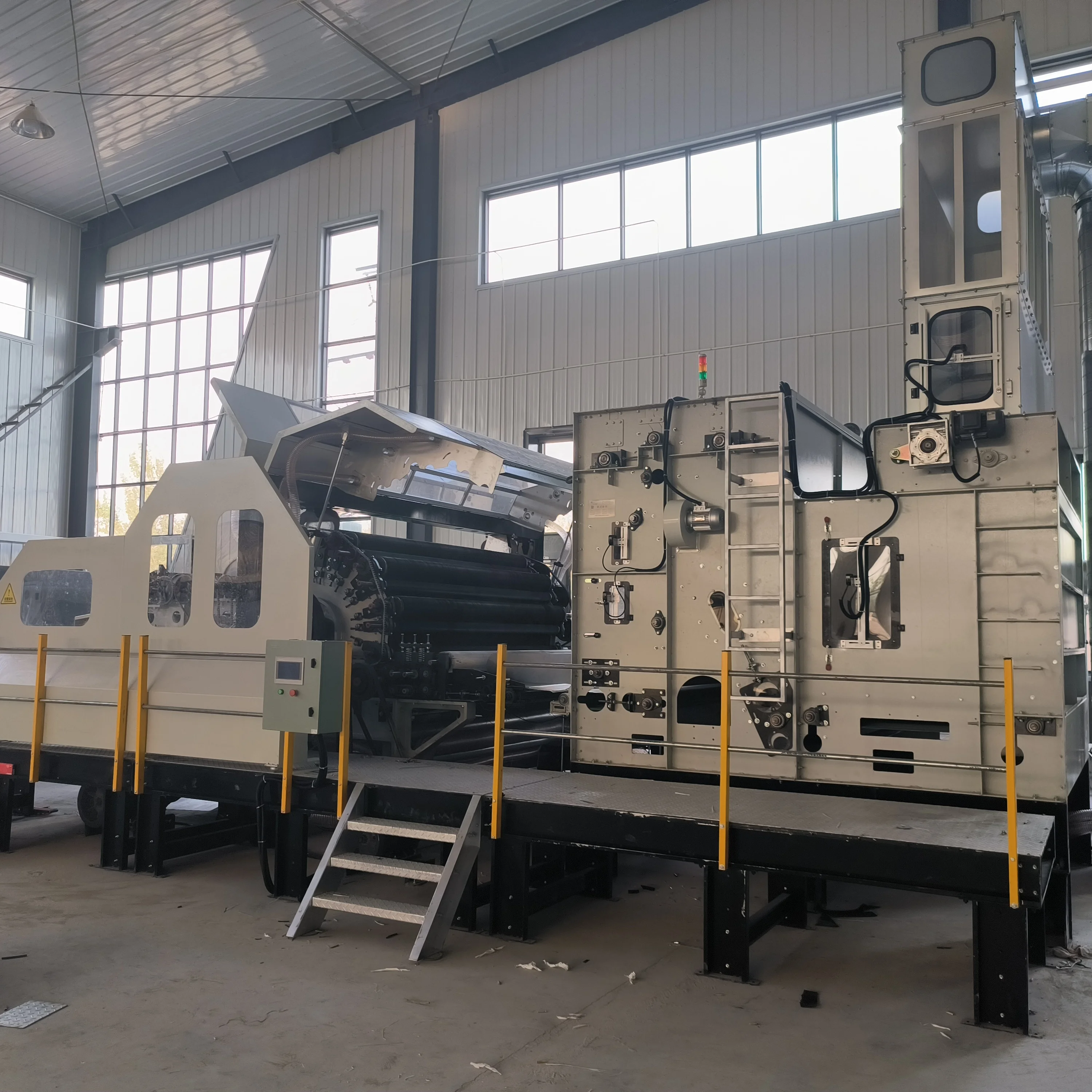 Non woven polyester pet fiber acoustic fiber board soundproof insulation panel production line