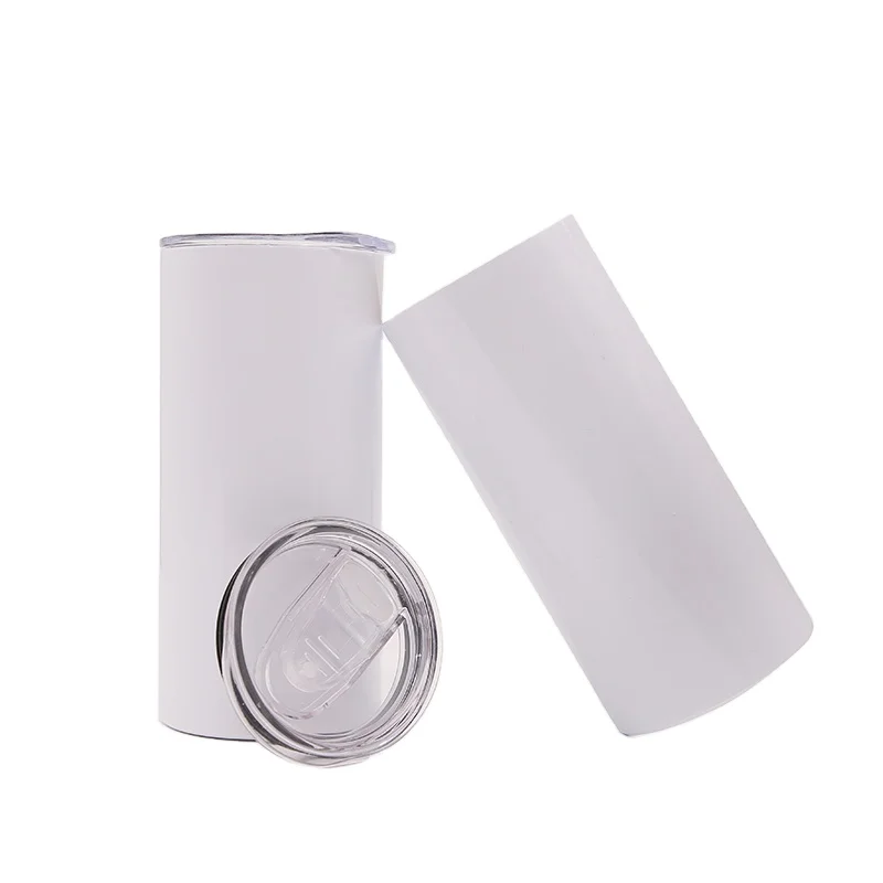 Hot sale free shipping 15 oz sublimation tumbler stainless steel coffee mug insulated white tumbler with lid and straw