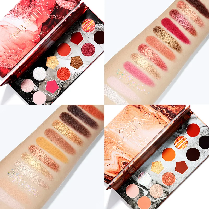 Low MOQ ready to ship 12 high pigments eyeahdow palette