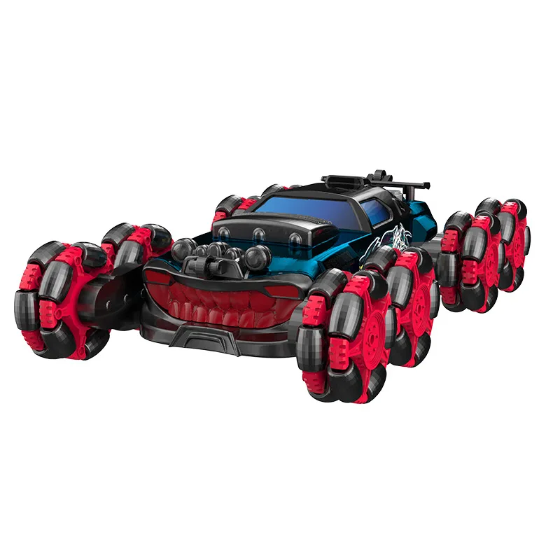 2.4g Rc Vehicle 8Wd Amazing Skidding Remote Control Led Light Electric Car 360 Degrees Rotations Stunt for Kids