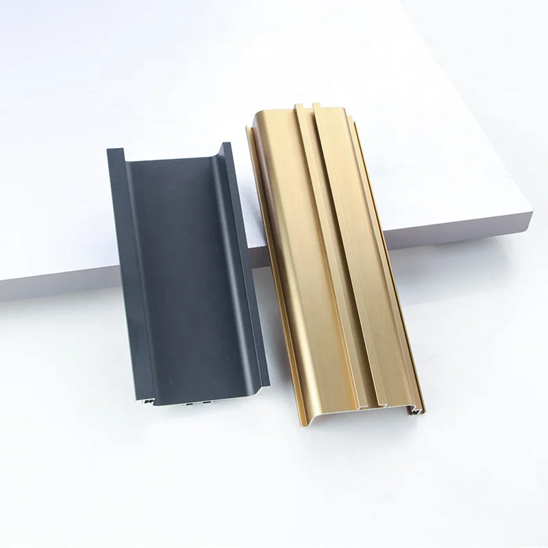 Handle With Light Groove Middle Cabinets Pulls High Quality Light Luxury Minimalist Pulls Aluminum Alloy