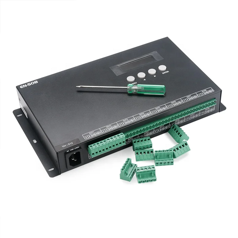 EN-508 Art-Net 8CH 8 Channel Output Programmable SPI Pixel Digital ONLINE LED Controller