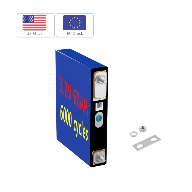 Wholesale Lifepo4 Battery Cell 3.2V 60AH Baterias De Litio 6000 Cycle Lipo Batterie Prismatic Lithium Ion Batteries Pack