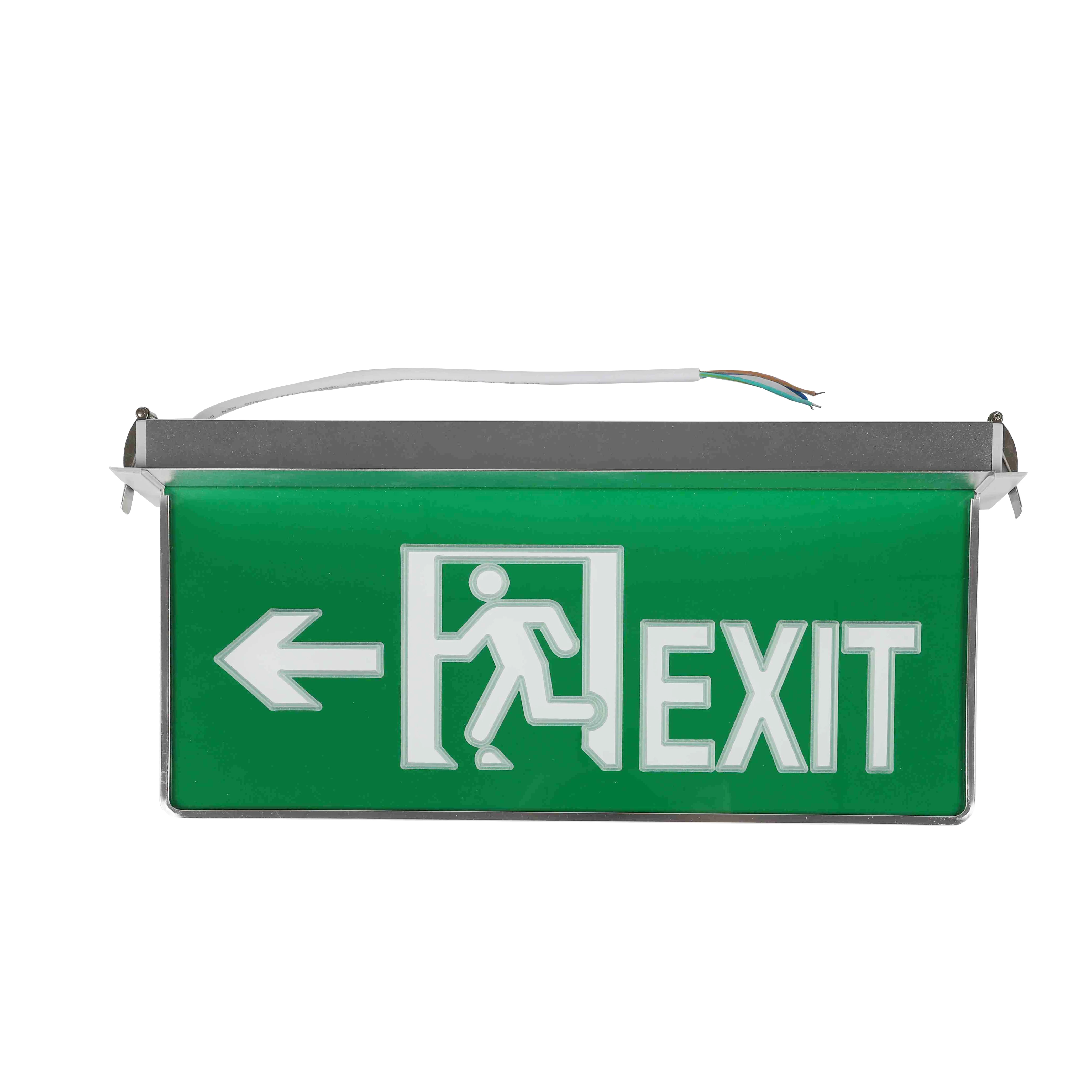 4W recessed emergency led exit light with lighting guide blade signs