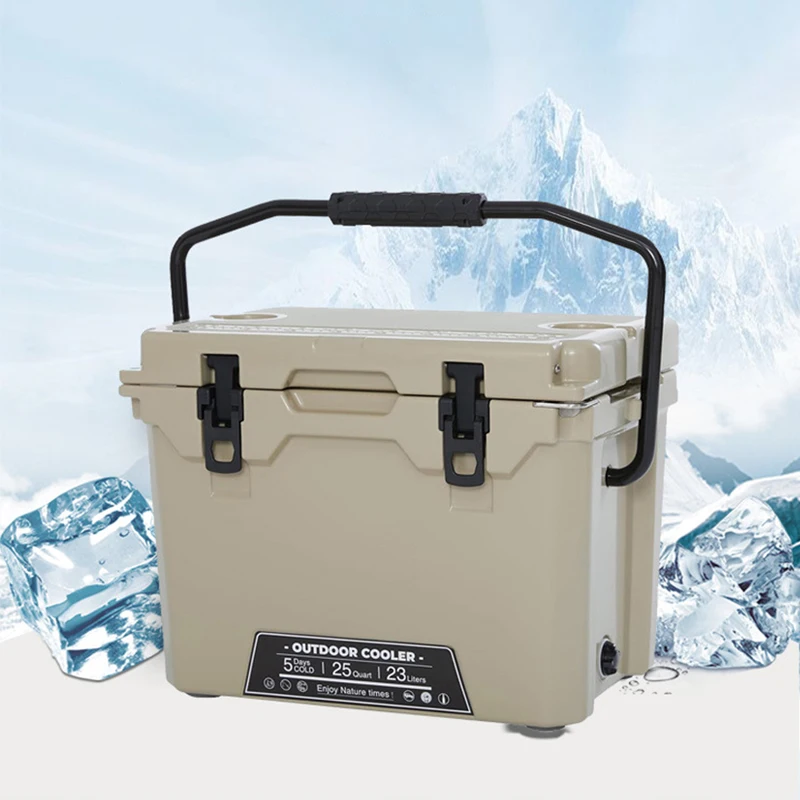 C101 Camping outdoor portable 25L incubator sea boat fishing PU ice package chest cooler box