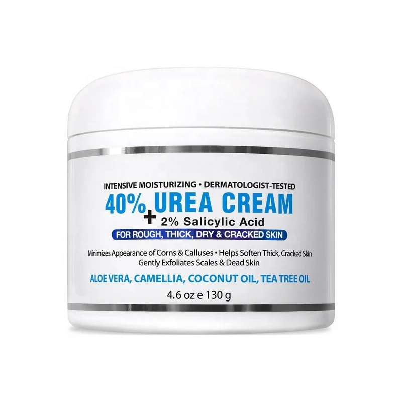 Urea 40% & Salicylic Acid 2% Intensive Moisturizing Cream Hand Foot Callus Remover Soften Exfoliate Dead Skin For Dark Elbows