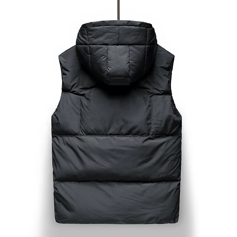 
Men thick puffer vest with padded sleeveless jacket 