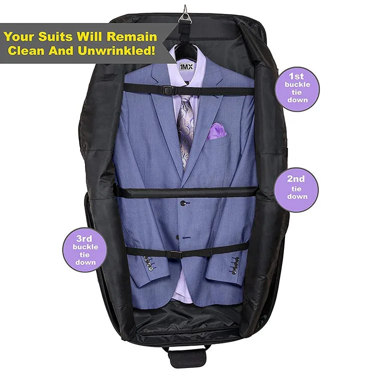 Fancy Design Folding Travel Suit Bag Convertible Carry On Garment Bag for Business