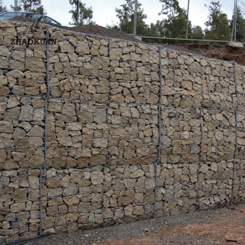 Factory prices hot dipped galvanized stone cage gabion box rock filled gabion baskets