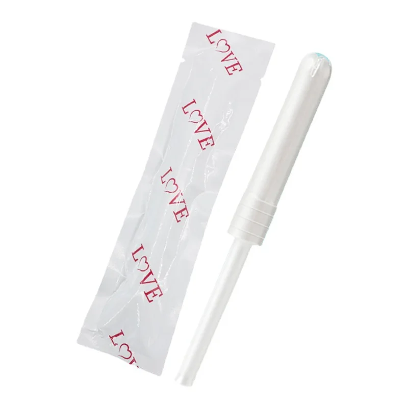 Wholesale Biodegradable Cotton Digital Applicator Organic Tampons for Women Mini Soft Bag Cover