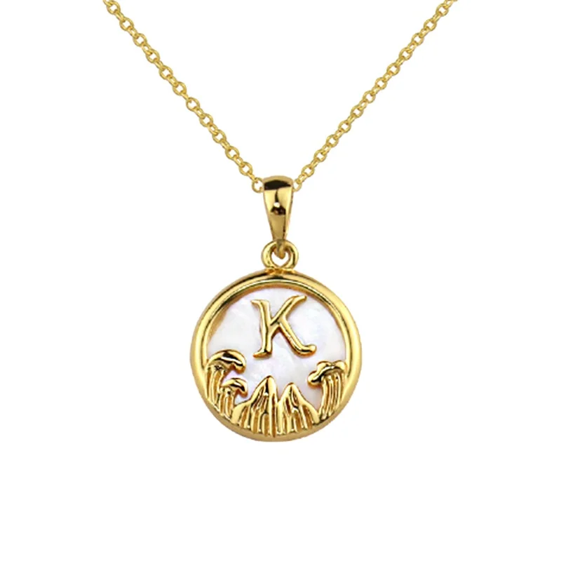 
Amor 26 Letter 925 Silver Pendants Charm mountain sea Vows Of Eternal Love Necklaces Couple 