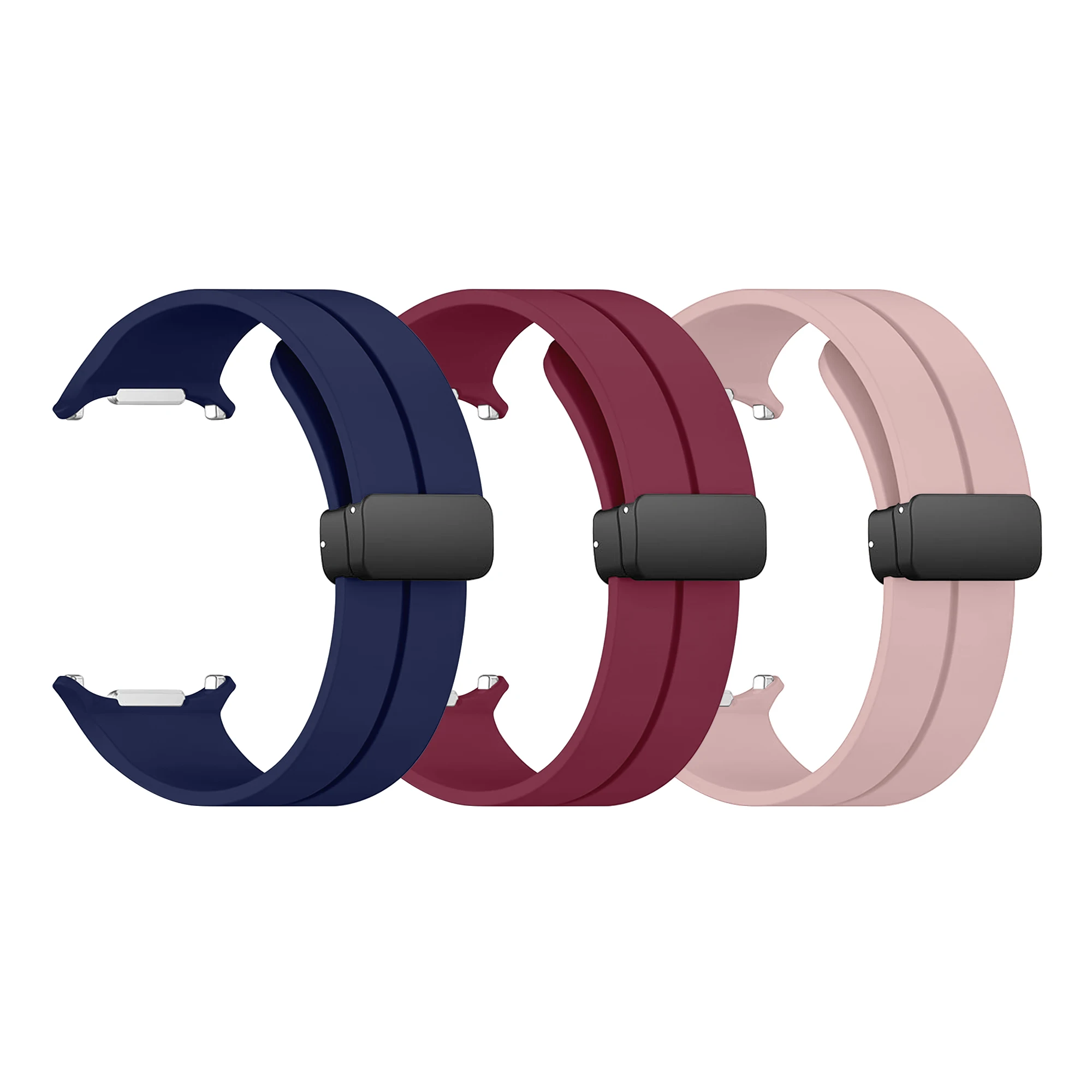 RYB Silicone sport watch band with magnetic closure rubber watch strap for Samsung Galaxy Watch Ultra 47mm